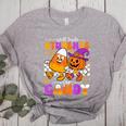 Will Trade Students For Candy Teacher Halloween Women's Heather T-Shirt Athletic Heather