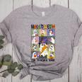 Women Halloween The Teacher Tour Ghosts Pencil Pumpkins Women's Heather T-Shirt Athletic Heather Women Halloween The Teacher Tour Ghosts Pencil Pumpkins Women's Heather T-Shirt Athletic Heather
