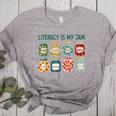 Women Literacy Is My Jam Literacy Teacher Reading Teacher Women's Heather T-Shirt Athletic Heather Women Literacy Is My Jam Literacy Teacher Reading Teacher Women's Heather T-Shirt Athletic Heather