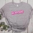 Women Retro Pink Scientist Science Teacher Back To School Women's Heather T-Shirt Athletic Heather
