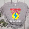 Wonder Teacher Costume Shirt Teacher Halloween Costume Men Women Women's Heather T-Shirt Athletic Heather