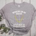 Working On My Quads Algebra Math Gym Teacher Women's Heather T-Shirt Athletic Heather