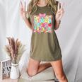 100 Days Of School Preppy 100th Day Of School Teacher Kids Women's Heather T-Shirt Heather Olive