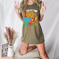 100th Day Of School Teachers Kids Happy 100 Days Women's Heather T-Shirt Heather Olive