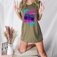 1st Grade Is My Jam Vintage 80s 80's Teacher Student Retro Women's Heather T-Shirt Heather Olive