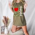 American Flag Camouflage Teacher Patriotic 4th Of July Women's Heather T-Shirt Heather Olive