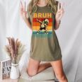 Bruh It's Field Day Teacher Happy Field Day Dabbing Boy Women's Heather T-Shirt Heather Olive