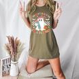 You Can't Scare Me I'm A Teacher Ghost Happy Halloween Women's Heather T-Shirt Heather Olive
