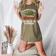 Christmas Teacher Squad Festive Car Tree Lights Xmas Women's Heather T-Shirt Heather Olive