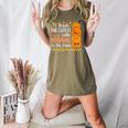 Cute Teacher Halloween For Women Men Teacher Pumpkin Women's Heather T-Shirt Heather Olive