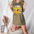 I Dig Teaching Dump Truck Construction Back School Teacher Women's Heather T-Shirt Heather Olive I Dig Teaching Dump Truck Construction Back School Teacher Women's Heather T-Shirt Heather Olive
