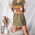 What Are We Doing Today Halloween PE Spooky Teacher Women's Heather T-Shirt Heather Olive