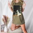 Ghost Library Halloween Book Reading Books Lover Teacher Women's Heather T-Shirt Heather Olive