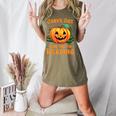 Halloween Teacher Librarian Pumpkin Reading Books Men Women Kids Women's Heather T-Shirt Heather Olive