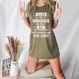 I'Ll Even Do That's Where I Draw The Line Math Teacher Joke Women's Heather T-Shirt Heather Olive