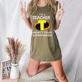 I'm a Teacher What's Your Superpower Teacher Women's Heather T-Shirt Heather Olive I'm a Teacher What's Your Superpower Teacher Women's Heather T-Shirt Heather Olive