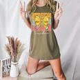 Interventionist Teacher Groovy Coquette Bow Back To School Women's Heather T-Shirt Heather Olive Interventionist Teacher Groovy Coquette Bow Back To School Women's Heather T-Shirt Heather Olive