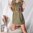 Its Okay To Feel All The Feels Mood Color Crayons Teacher Women's Heather T-Shirt Heather Olive