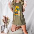 Kawaii Cats Lover Coffee Books Teacher Librarian Cat Women's Heather T-Shirt Heather Olive