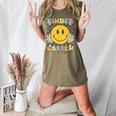 Kindergarten Squad Smile Face Teachers Kids Back To School Women's Heather T-Shirt Heather Olive
