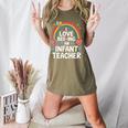 I Love Bee-Ing An Infant Teacher Toddler Teaching Women's Heather T-Shirt Heather Olive