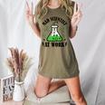 Mad Scientist Science Teacher Halloween Costume Teen Girls Women's Heather T-Shirt Heather Olive