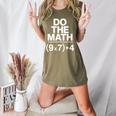 Do The Math Equation Thanksgiving Teacher 67 Six Seven 6 7 Women's Heather T-Shirt Heather Olive