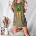 Math Teacher Hawaiian Shirts Pineapple Pi Day Symbol Women's Heather T-Shirt Heather Olive