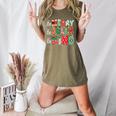 Be Merry Be Jolly Be Kind Merry Christmas Teacher Xmas PJs Women's Heather T-Shirt Heather Olive Be Merry Be Jolly Be Kind Merry Christmas Teacher Xmas PJs Women's Heather T-Shirt Heather Olive