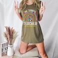 One Thankful Teacher Hispanic Heritage Month Countries Flags Women's Heather T-Shirt Heather Olive
