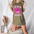 Para Shark Paraprofessional Female Teacher Women's Heather T-Shirt Heather Olive