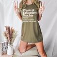 Physical Education Teacher Definition Sports PE School Women's Heather T-Shirt Heather Olive Physical Education Teacher Definition Sports PE School Women's Heather T-Shirt Heather Olive