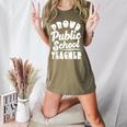 Public School Teacher Vintage Public Education Pride Women's Heather T-Shirt Heather Olive Public School Teacher Vintage Public Education Pride Women's Heather T-Shirt Heather Olive