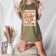 Pumpkin Teacher Preppy Fall In Love With Learning Autumn Women's Heather T-Shirt Heather Olive