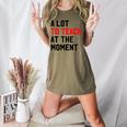 Quote A Lot To Teach At The Moment Teacher Women Women's Heather T-Shirt Heather Olive