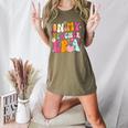Retro Groovy In My Teaching Era Best Teacher Appreciation Women's Heather T-Shirt Heather Olive