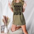 Science Because Figuring Things Out Teacher Scientific Adult Women's Heather T-Shirt Heather Olive Science Because Figuring Things Out Teacher Scientific Adult Women's Heather T-Shirt Heather Olive