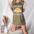 Second Grade Teachers Boys Girls Smile Face 2nd Grade Team Women's Heather T-Shirt Heather Olive