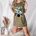 Skeleton Mad Scientist Halloween Costume Science Teacher Women's Heather T-Shirt Heather Olive