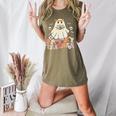 Spooky Teacher Groovy Retro Ghost Teacher Halloween 2023 For Men Women Kids Women's Heather T-Shirt Heather Olive Spooky Teacher Groovy Retro Ghost Teacher Halloween 2023 For Men Women Kids Women's Heather T-Shirt Heather Olive