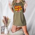 Super Teacher Superhero Back To School Teacher's Women's Heather T-Shirt Heather Olive Super Teacher Superhero Back To School Teacher's Women's Heather T-Shirt Heather Olive