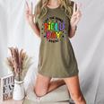 Teacher Student Field Day Let The Games Begin Field Day Women's Heather T-Shirt Heather Olive Teacher Student Field Day Let The Games Begin Field Day Women's Heather T-Shirt Heather Olive