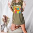 My Teacher Survived 100 Days Of Me 100th Day Of School Kids Women's Heather T-Shirt Heather Olive