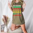 My Teacher Survived 67 Days Of Me School Kids Costume Women's Heather T-Shirt Heather Olive