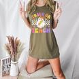 Trick Or Teach Groovy Halloween Teachers Women's Heather T-Shirt Heather Olive Trick Or Teach Groovy Halloween Teachers Women's Heather T-Shirt Heather Olive