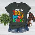 100th Day Of School Teachers Kids Happy 100 Days Women's Heather T-Shirt Heather Forest