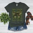 2nd Grade Teacher Student Camo Bow Back To School Women's Heather T-Shirt Heather Forest 2nd Grade Teacher Student Camo Bow Back To School Women's Heather T-Shirt Heather Forest