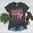 4th Fourth Grade Vibes Back To School Coquette Teacher Girl Women's Heather T-Shirt Heather Forest 4th Fourth Grade Vibes Back To School Coquette Teacher Girl Women's Heather T-Shirt Heather Forest