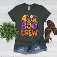 4th Grade Boo Crew Ghost Halloween Teacher Costume Women's Heather T-Shirt Heather Forest