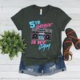 5th Grade Is My Jam Vintage 80s Boombox Teacher Student Women's Heather T-Shirt Heather Forest
